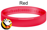 Red rubber bracelet